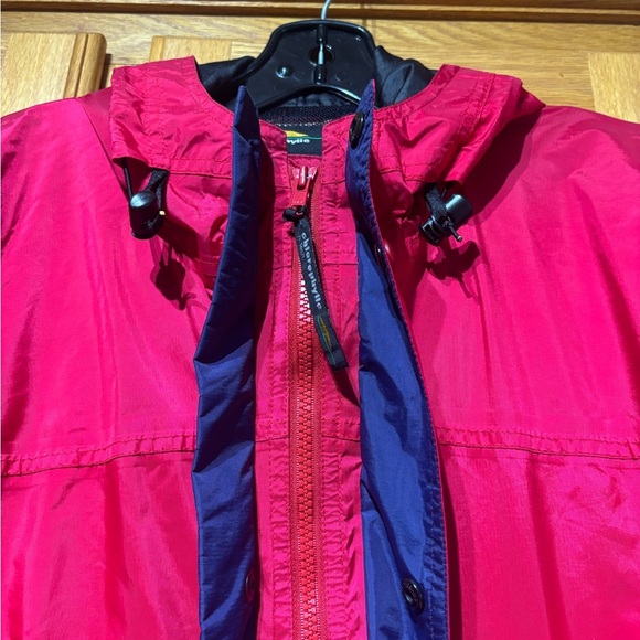 Vintage 90's Chlorophylle Red Gore-Tex Rain Jacket Men's Large - Picture 6 of 11